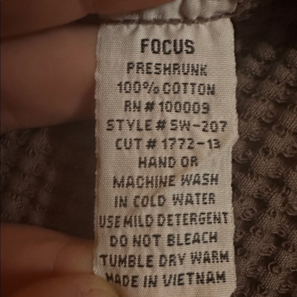 Focus Casual Life Jacket Artsy Purple Mauve Toggle Lagenlook Boho Large Waffle - Picture 8 of 8